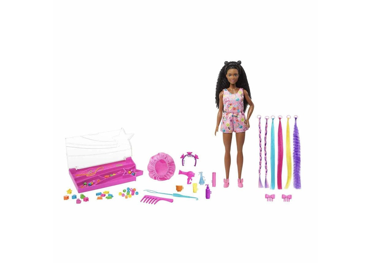 Barbie Brooklyn Eğlenceli Saçlar Oyun Seti HHM39 | Toysall