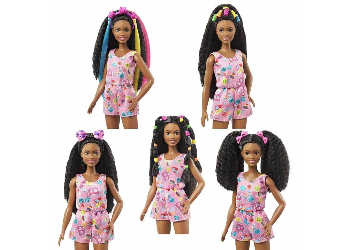 Barbie Brooklyn Eğlenceli Saçlar Oyun Seti HHM39 | Toysall