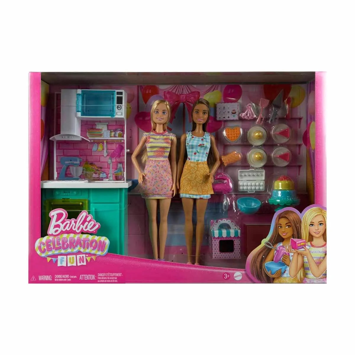 Barbie Brooklyn ve Malibu Pasta Yapıyor Oyun Seti  HJY94 | Toysall