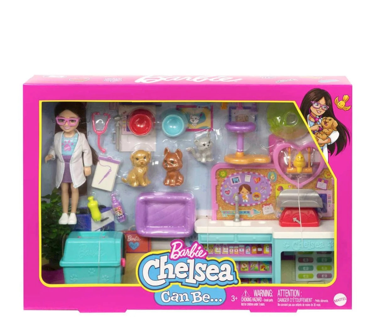 Barbie Chelsea Meslekleri Öğreniyor Veteriner Oyun Seti HGT12 | Toysall