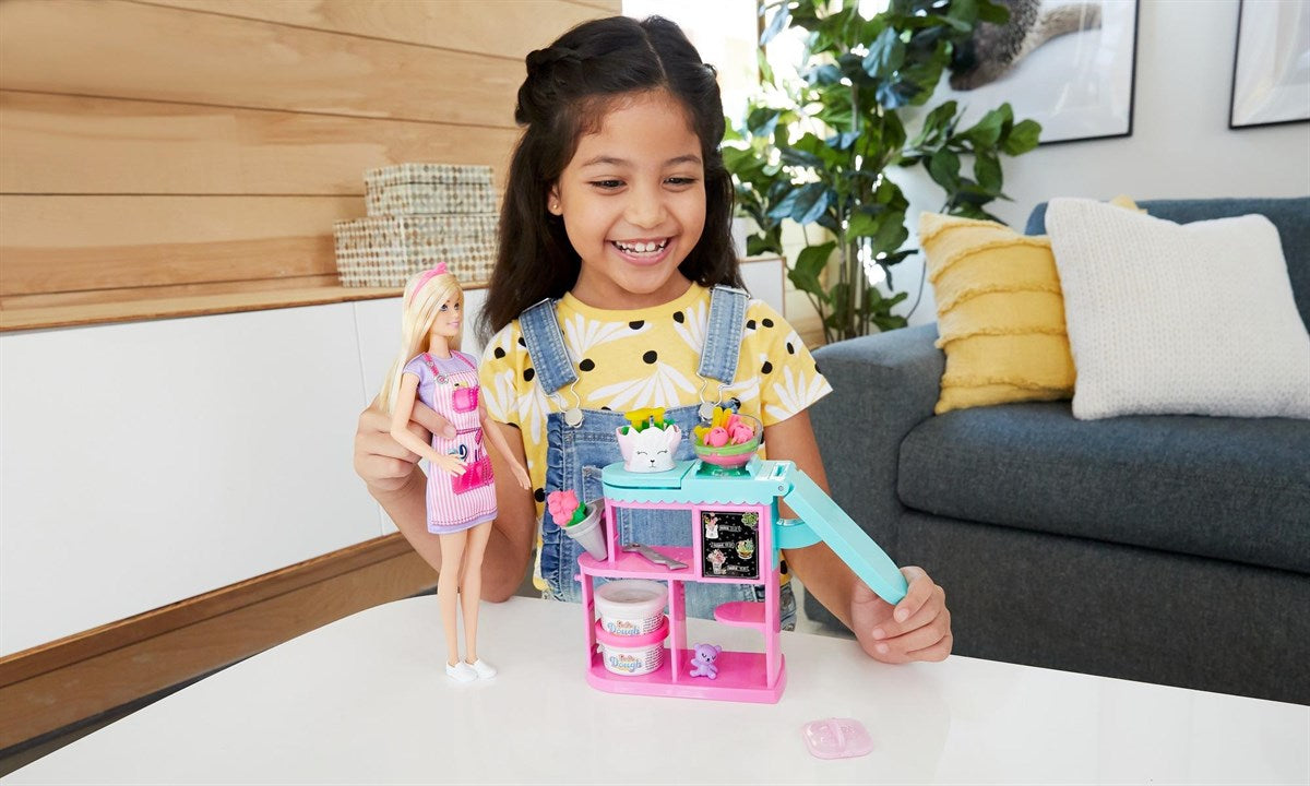 Barbie Çiçekçi Bebek ve Oyun Seti GTN58 | Toysall