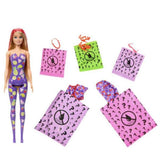 Barbie Color Reveal - Renk Değiştiren Sürpriz Meyve Deseni Elbiseli Bebekler Serisi HJX49 | Toysall