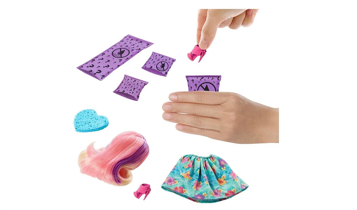 Barbie Color Reveal Renk Değiştiren Sürpriz Neon Saçlı Bebekler HDN72 | Toysall
