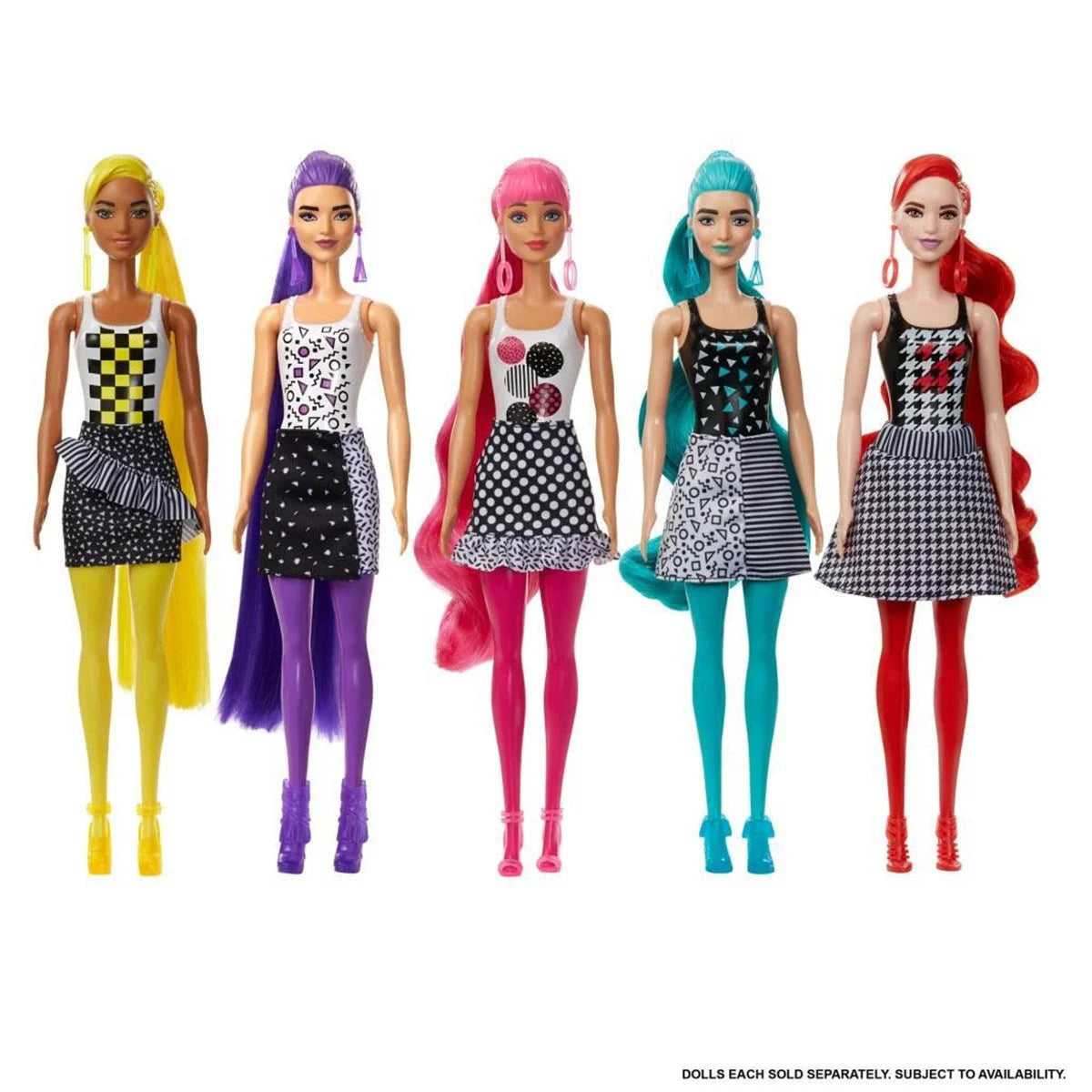 Barbie Color Reveal Renk Değiştiren Sürpriz Barbie Renk Bloklu Bebekler S2 GWC56 | Toysall
