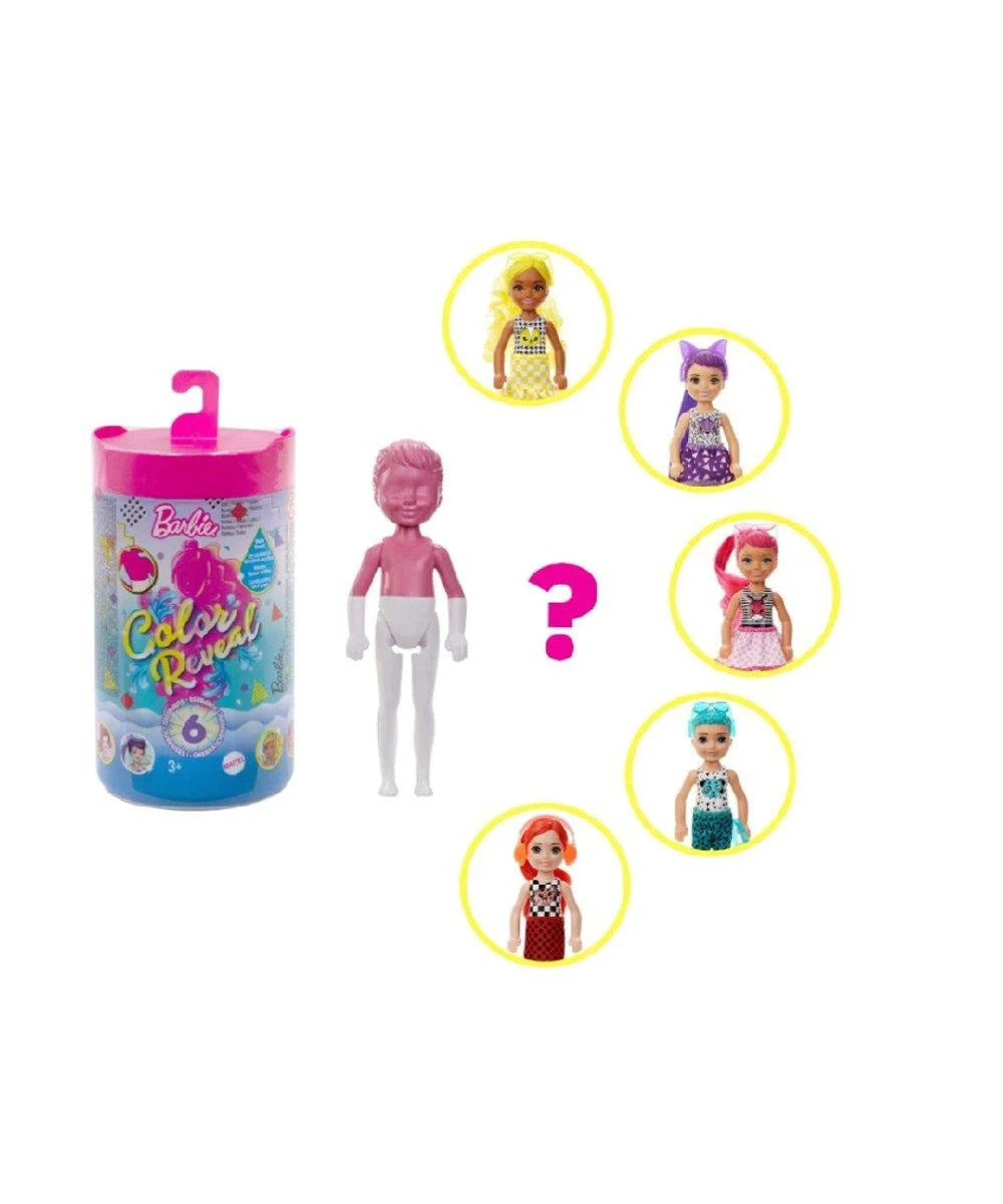 Barbie Color Reveal Renk Değiştiren Sürpriz Chelsea Bebekler GTT24 | Toysall