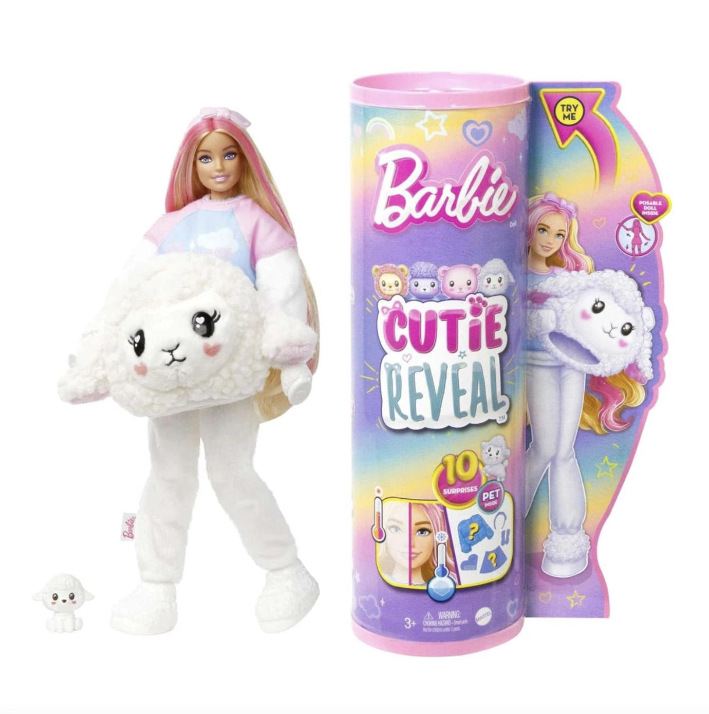 Barbie Cutie Reveal Bebekler Barbie Sevimli Kostümler Serisi - Kuzu HKR02-HKR03 | Toysall