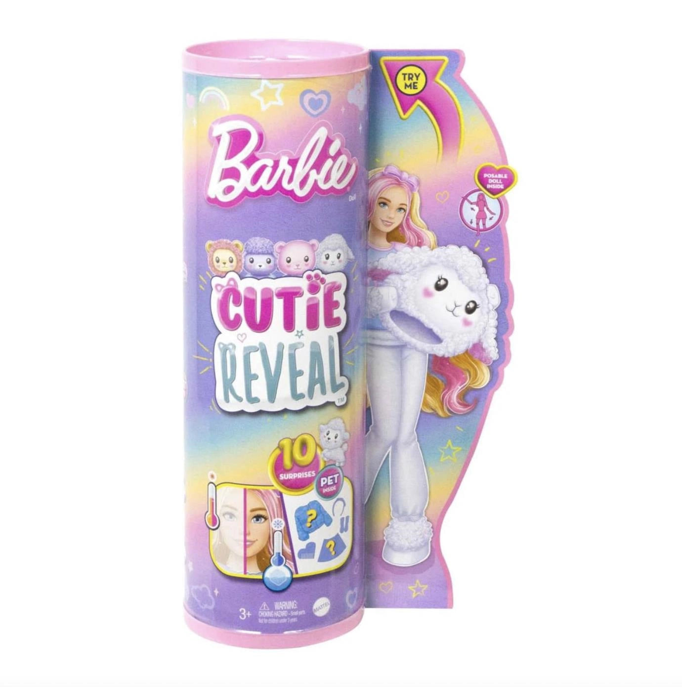 Barbie Cutie Reveal Bebekler Barbie Sevimli Kostümler Serisi - Kuzu HKR02-HKR03 | Toysall