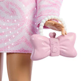 Barbie Deluxe Style Bebekler, Pembe Kot Ceketli Sarışın JJN69