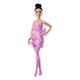 Barbie Deluxe Style Bebekler, Pembe Kot Elbiseli Esmer JJN71