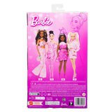 Barbie Deluxe Style Bebekler, Pembe Kot Elbiseli Esmer JJN71
