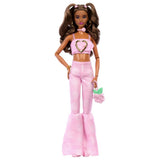Barbie Deluxe Style Bebekler, Pembe Kot Pantolonlu Esmer JJN72