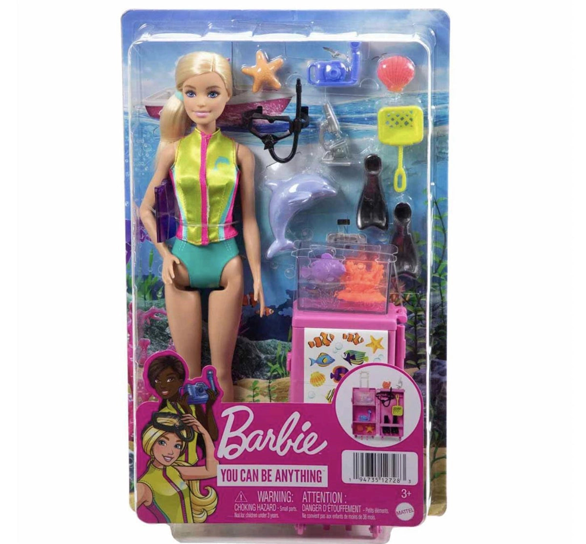 Barbie Deniz Biyoloğu Oyun Seti HMH26 | Toysall