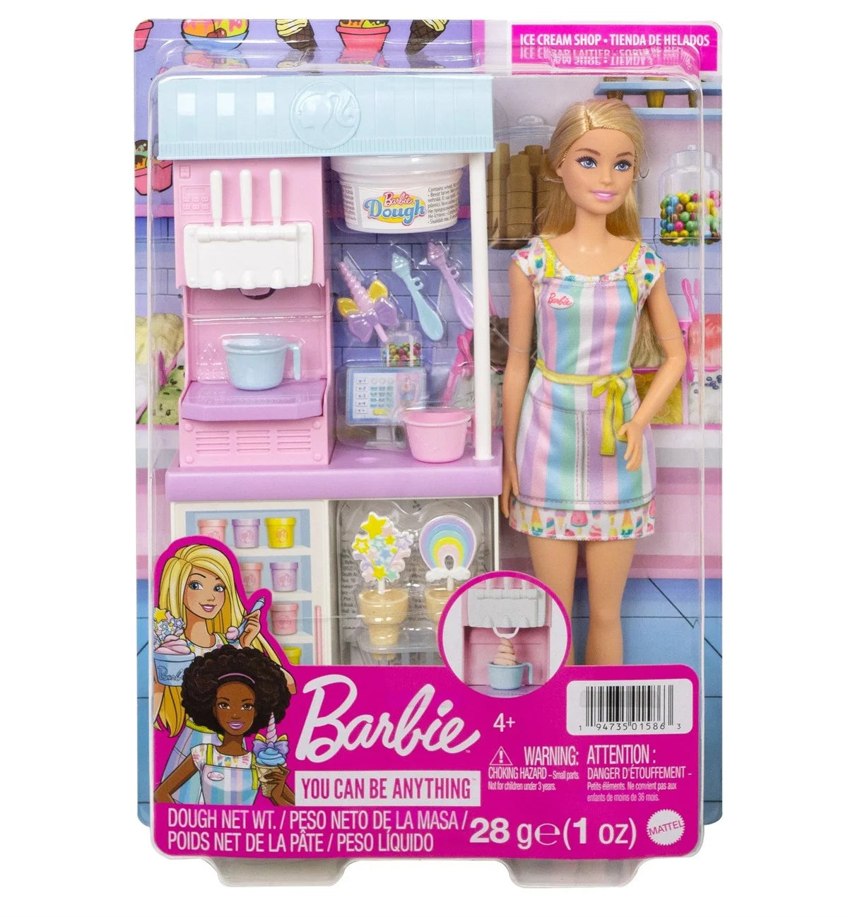 Barbie Dondurma Dükkanı Oyun Seti HCN46 | Toysall