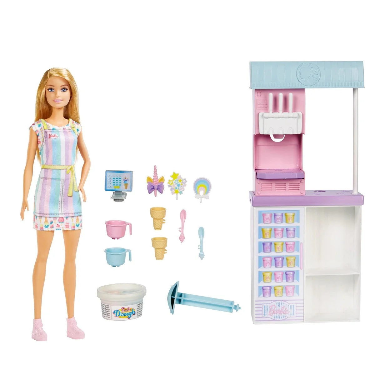 Barbie Dondurma Dükkanı Oyun Seti HCN46 | Toysall