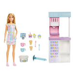 Barbie Dondurma Dükkanı Oyun Seti HCN46 | Toysall