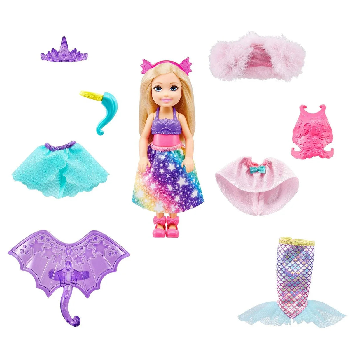 Barbie Dreamtopia Chelsea ve Kostümleri Oyun Seti GTF40 | Toysall