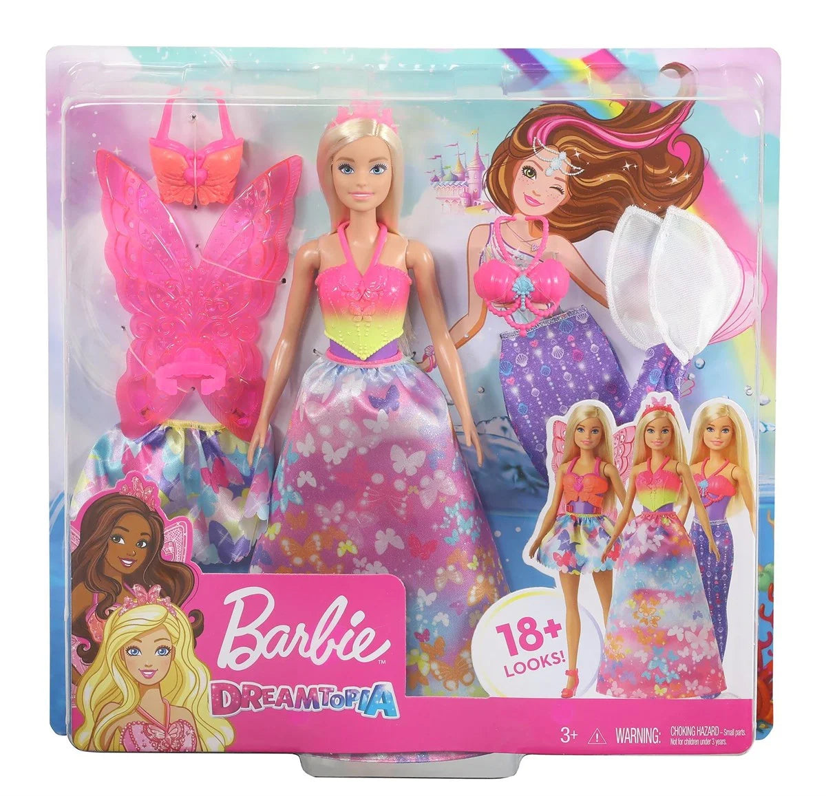 Barbie Dreamtopia Dönüşen Prenses Bebek Oyun Seti GJK40 | Toysall