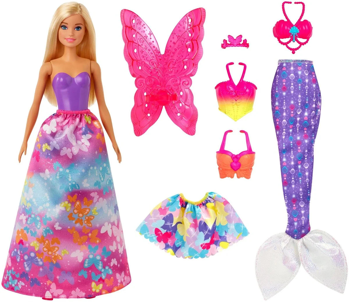 Barbie Dreamtopia Dönüşen Prenses Bebek Oyun Seti GJK40 | Toysall