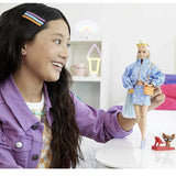 Barbie Ekstra Mavi Takımlı Bebek HHN08 | Toysall