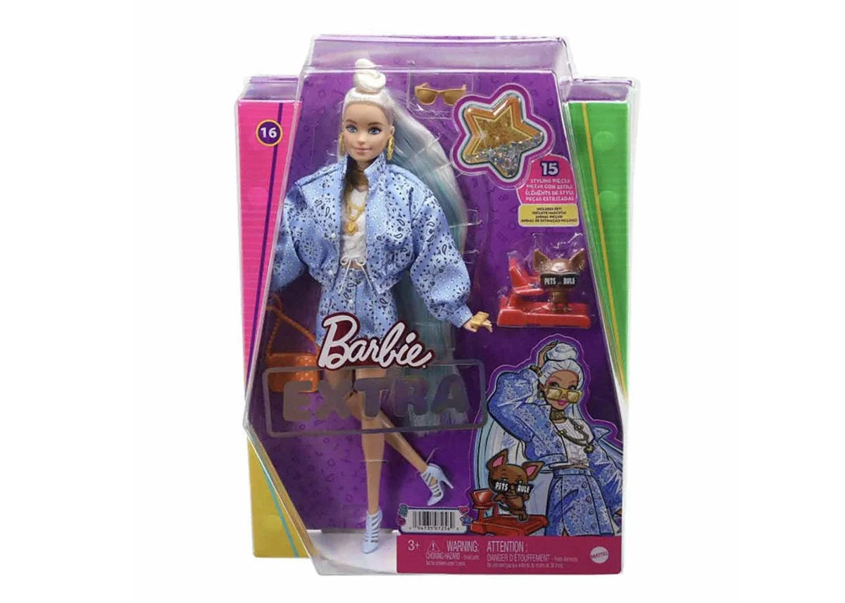 Barbie Ekstra Mavi Takımlı Bebek HHN08 | Toysall