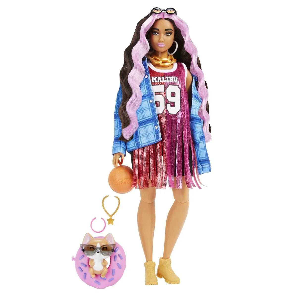 Barbie Extra Ekose Ceketli Bebek HDJ46 | Toysall