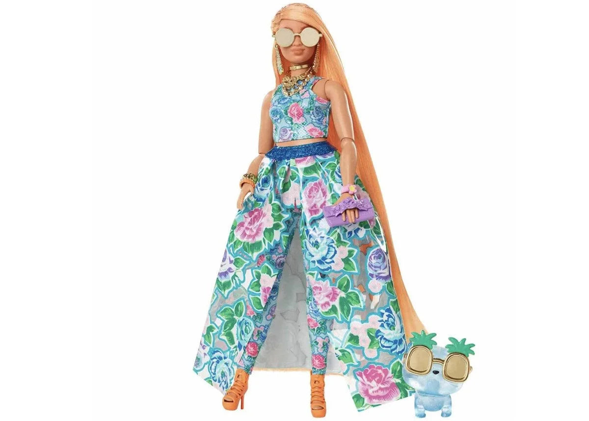 Barbie Extra Fancy Çiçekli Kostümlü Bebek HHN14 | Toysall