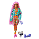 Barbie Extra Pembe Örgü Saçlı Bebek GXF09 | Toysall