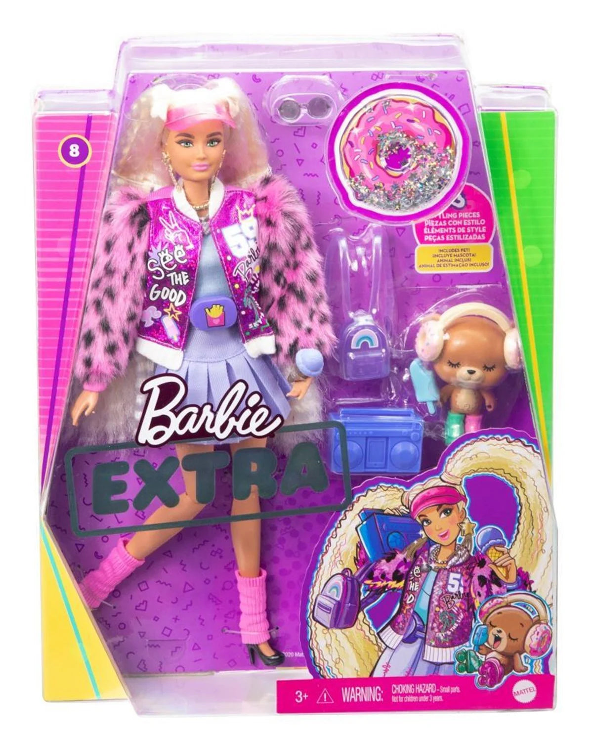 Barbie Extra Pembe Şapkalı Bebek GYJ77 | Toysall