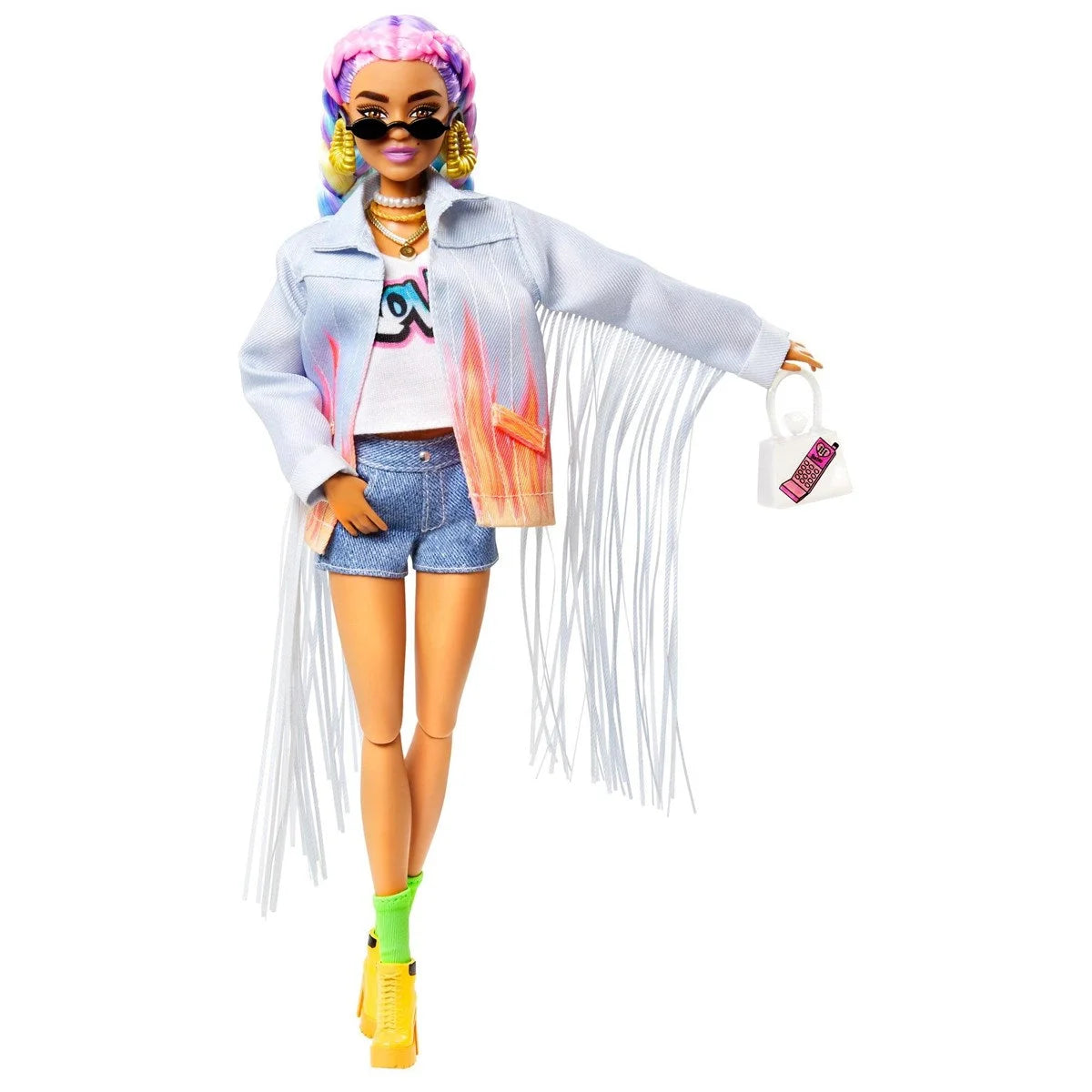 Barbie Extra Renkli Örgü Saçlı Bebek GRN29 | Toysall