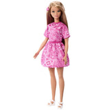 Barbie Fashionistas Parti Bebeği - Pembe Elbiseli JJN62
