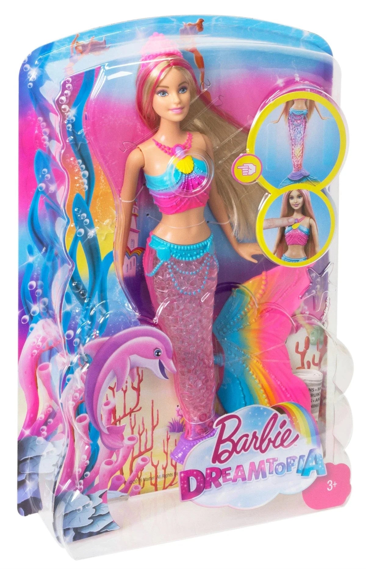 Barbie Gökkuşağı Işıklı Denizkızı DHC40 | Toysall