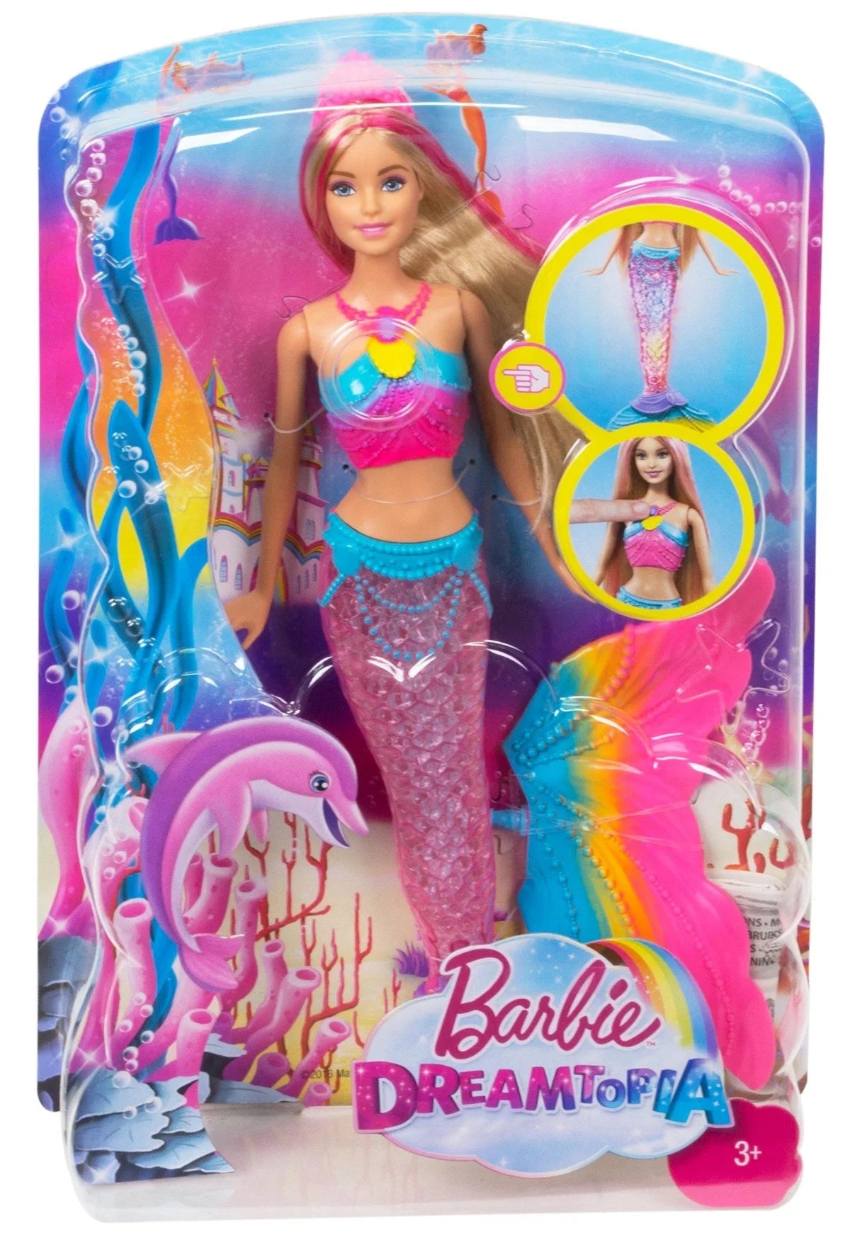Barbie Gökkuşağı Işıklı Denizkızı DHC40 | Toysall
