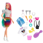 Barbie Leopar Desenli Saçlar Bebeği GRN81 | Toysall