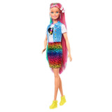 Barbie Leopar Desenli Saçlar Bebeği GRN81 | Toysall