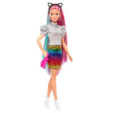 Barbie Leopar Desenli Saçlar Bebeği GRN81 | Toysall