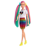 Barbie Leopar Desenli Saçlar Bebeği GRN81 | Toysall