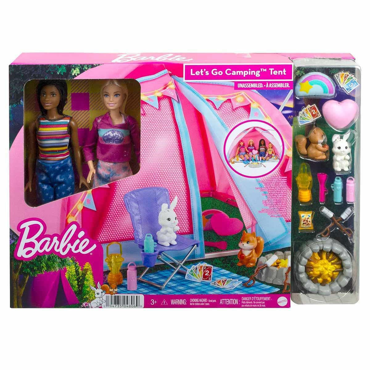 Barbie Malibu ve Brooklyn Kampta Oyun Seti HGC18 | Toysall