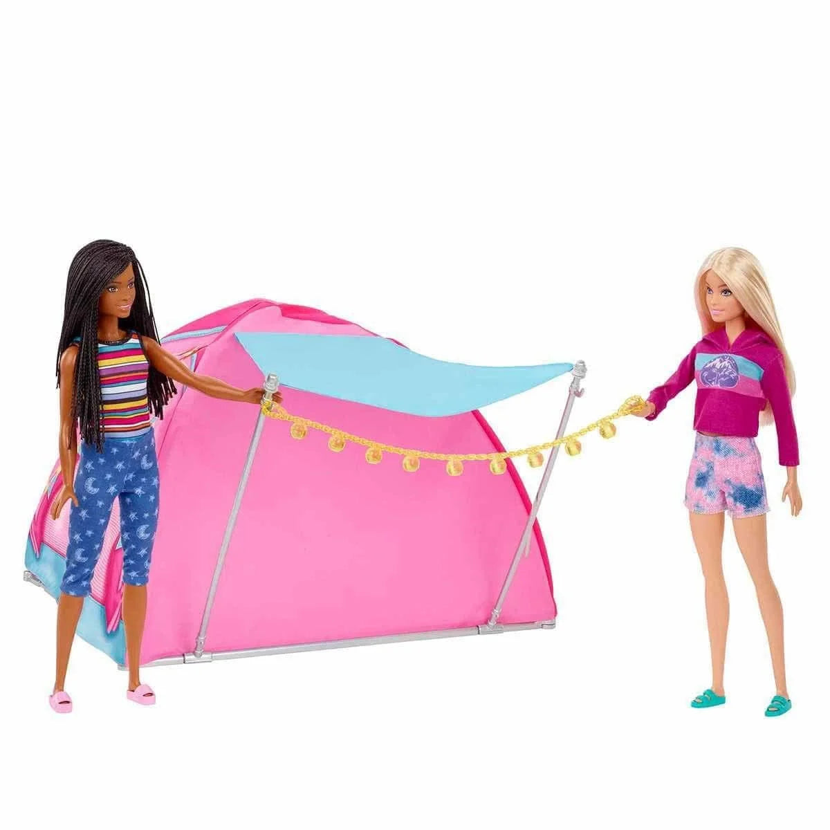 Barbie Malibu ve Brooklyn Kampta Oyun Seti HGC18 | Toysall