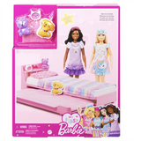 Barbie My First  İlk Barbie Bebeğim Barbie'nin Yatağı Oyun Seti HMM64