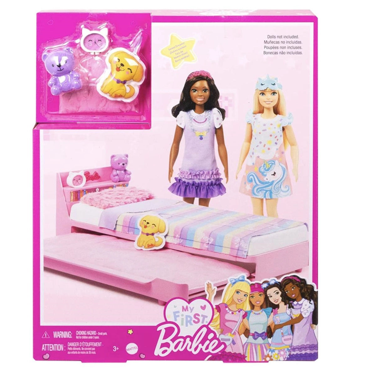 Barbie My First  İlk Barbie Bebeğim Barbie'nin Yatağı Oyun Seti HMM64 | Toysall