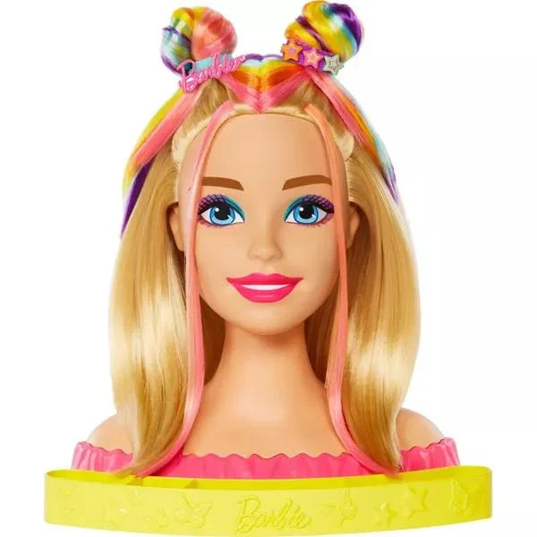 Barbie'nin Gökkuşağı Saçlı Büstü ve Aksesuarları HMD78 | Toysall