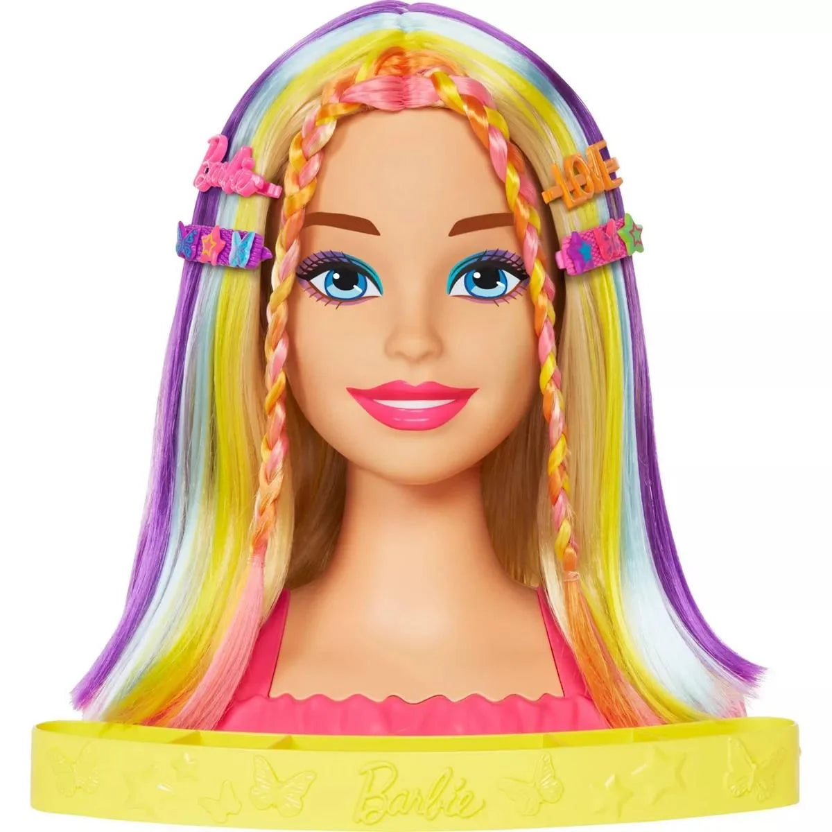 Barbie'nin Gökkuşağı Saçlı Büstü ve Aksesuarları HMD78 | Toysall