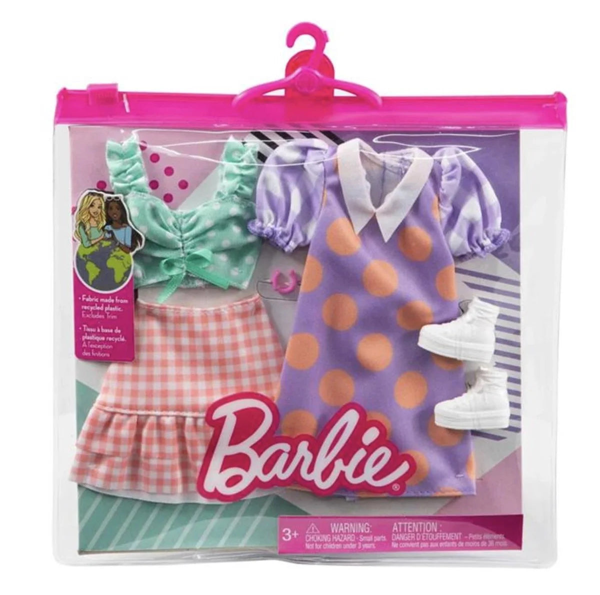 Barbie'nin Kıyafet Koleksiyonu 2'li Paketler GWF04-HBV70 | Toysall