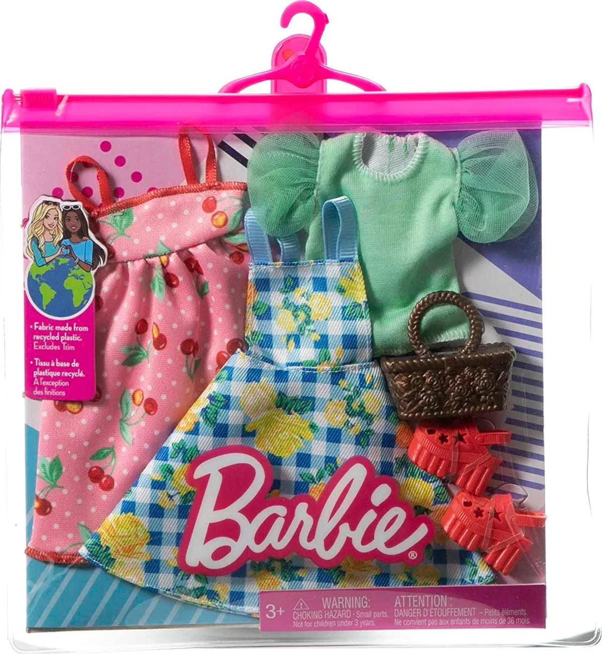 Barbie'nin Kıyafet Koleksiyonu 2'li Paketler GWF04-HJT33 | Toysall