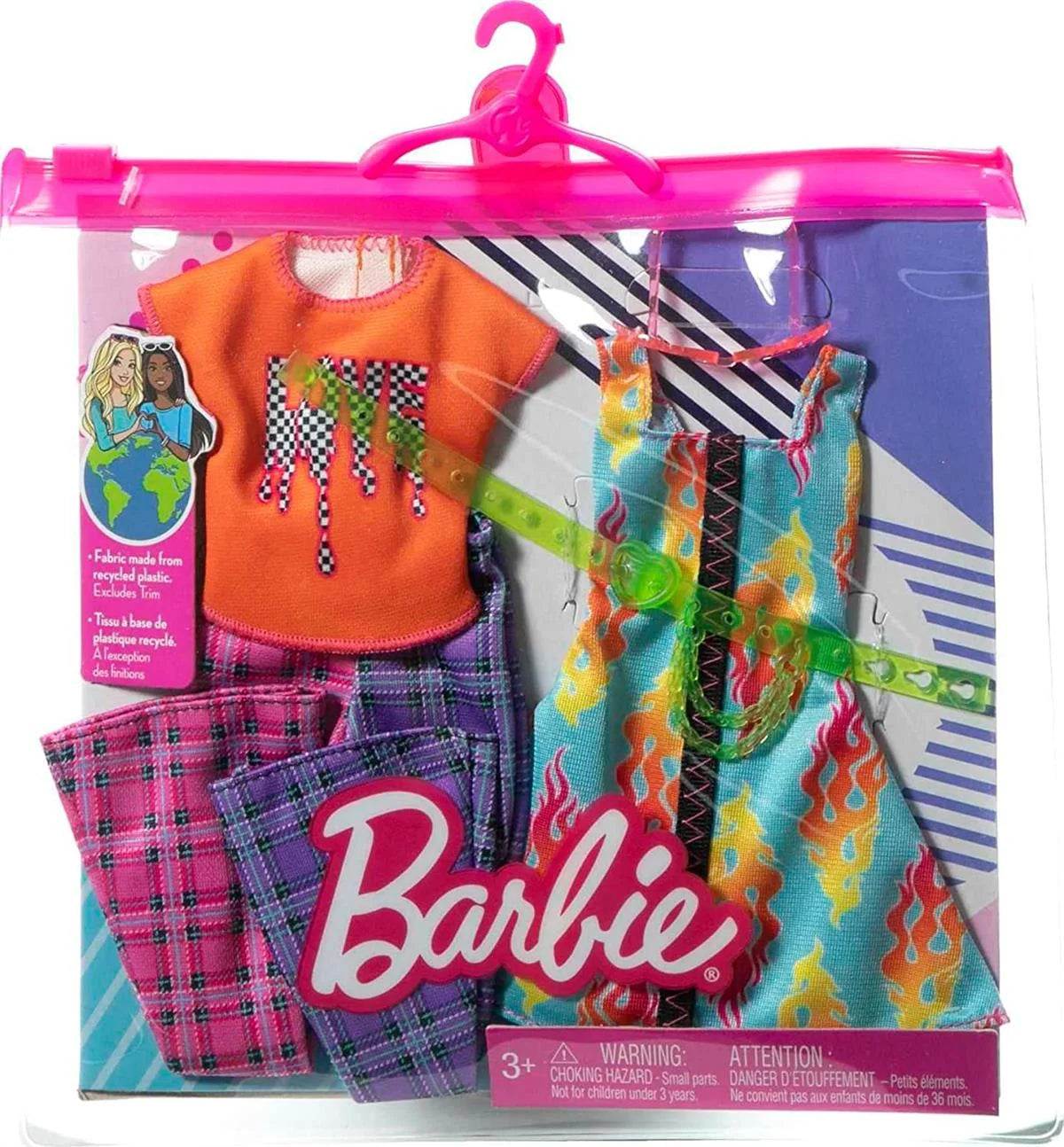 Barbie'nin Kıyafet Koleksiyonu 2'li Paketler GWF04-HJT34 | Toysall