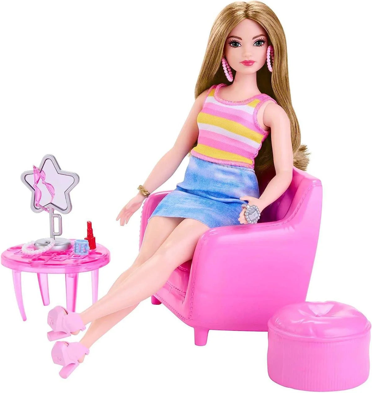 Barbie'nin Kıyafet ve Aksesuar Askısı Oyun Seti HPL78 | Toysall