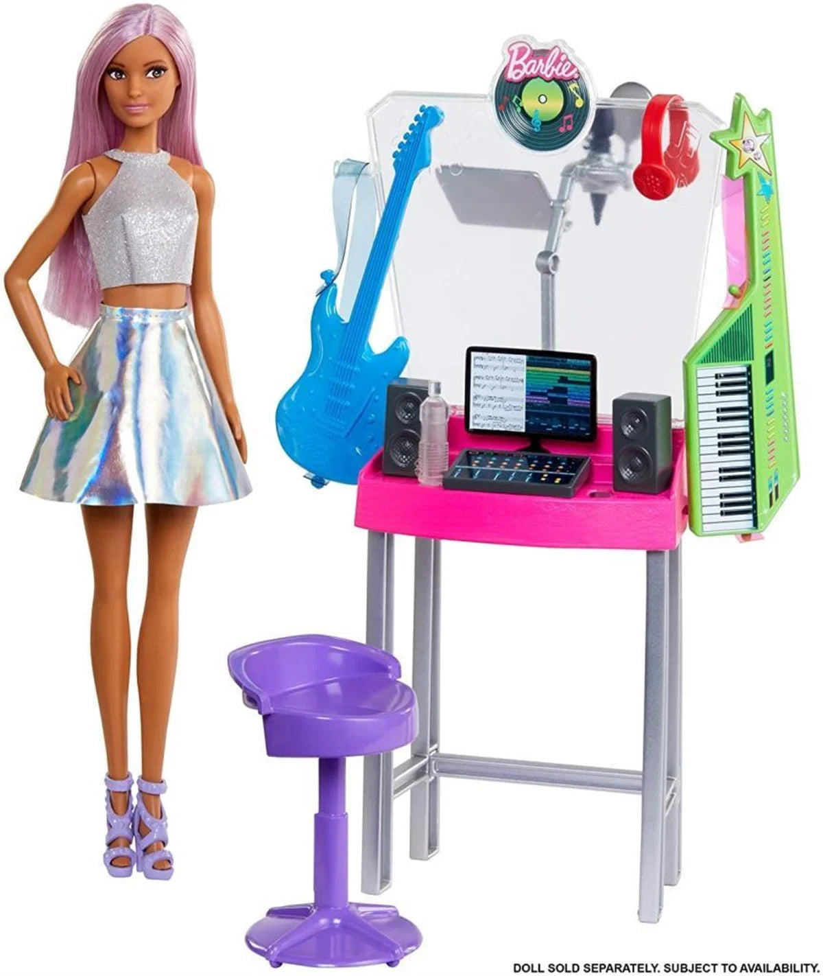 Barbie'nin Meslek Aksesuarları-Müzik Stüdyosu FJB25-GJL67 | Toysall