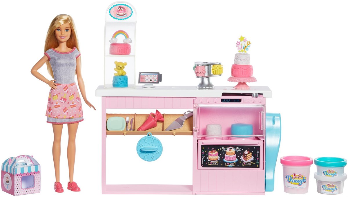 Barbie'nin Pasta Dükkanı Oyun Seti GFP59 | Toysall