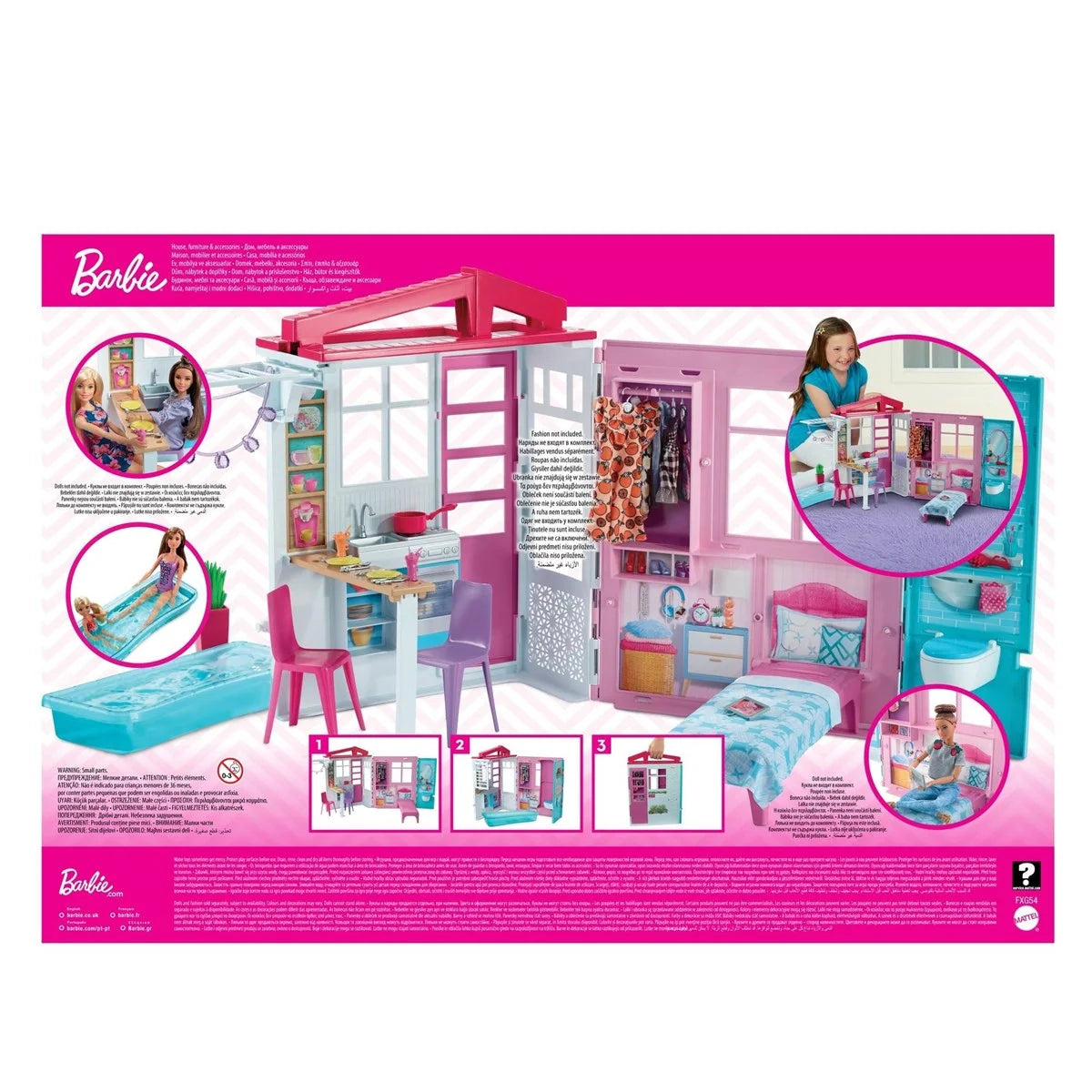 Barbie'nin Taşınabilir Portatif Evi FXG54 | Toysall