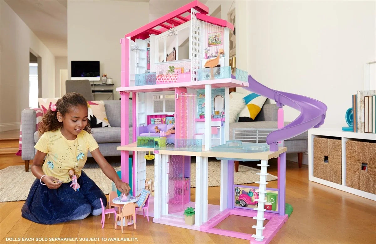 Barbie'nin Üç Katlı Rüya Evi ve Aksesuarları Oyun Seti GNH53 | Toysall